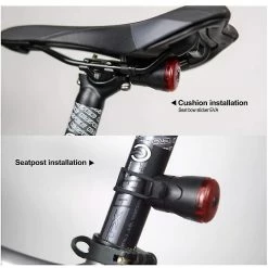 Vention Smart Bike Tail Light, Usb Rechargeable Ultra Bright (jour / Nuit Visible) Lumière De Vélo Arrière Auto On / Off, Ipx5 Imperméable à L’eau Led Lumière Arrière De Vélo Pour Tout R -Vélo fixie Soldes 437498352 max