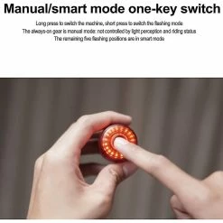 Vention Smart Bike Tail Light, Usb Rechargeable Ultra Bright (jour / Nuit Visible) Lumière De Vélo Arrière Auto On / Off, Ipx5 Imperméable à L’eau Led Lumière Arrière De Vélo Pour Tout R -Vélo fixie Soldes 437498423 max