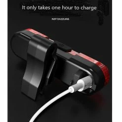 Vention 2 Pcs Bike Tail Light, Usb Rechargeable Bicycle Rear Light360 Degrés Rotation Waterproof Bicycle Tail Lamp 4 Modes Cycling Clignotant Safety Warning Lamp -Vélo fixie Soldes 437499828 max