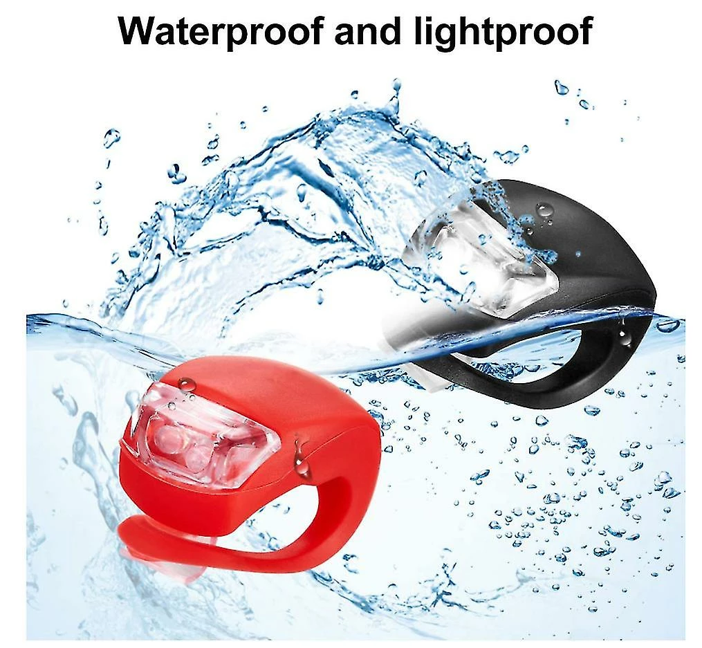 Vention 16 Pièces Bicycle Light Avant Et Arrière Silicone Led Bike Light Set Bike Headlight And Taillight Multi-purpose Waterproof Bike Light Road Mountain Bike 4 Vention 16 Pièces Bicycle Light Avant Et Arrière Silicone Led Bike Light Set Bike Headlight And Taillight Multi-purpose Waterproof Bike Light Road Mountain Bike – Image 4