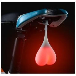 Vention Boules De Cyclisme Queue Silicone Light Creative Bike Waterproof Night Essential Led Warning Lights Bicycle Seat Back Egg Lamp (rouge)
