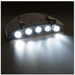 Vention 5 Led Cap Light Bike Light Pratique Hand Free Hat Clip Lampe De Poche Pour Outdoor Jogging Sportsbattery Inclus) (noir) -Vélo fixie Soldes 437502145 max