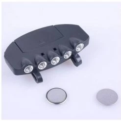 Vention 5 Led Cap Light Bike Light Pratique Hand Free Hat Clip Lampe De Poche Pour Outdoor Jogging Sportsbattery Inclus) (noir) -Vélo fixie Soldes 437502186 max