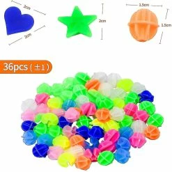 Unbranded 144pcs Bike Spokes Beads - Plastic Bicycle Spokes Wheel Decorations, Assortiment De Couleurs Spoke Clips, Round Beads, Heart And Star For Boys Girls Children -Vélo fixie Soldes 450128924 max