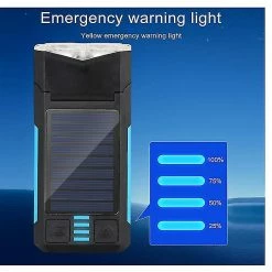 Vention Chargeur Solaire Phare De Vélo, Phare De Vélo Avec Haut-parleur Solar Rechargeable Bike Light Set, 6 Modes D’éclairage Multifonctions Advantage Bike Light Set( -Vélo fixie Soldes 462555332 max