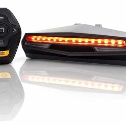 Vention X5 Bike Tailight Clignotants, Télécommande Sans Fil étanche USB Rechargeable VTT Feu Arrière Vélo Intelligent (noir)