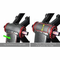 Unbranded Muqzi Folding Bike Frame Protector Pads Alliage Compatible Avec Brompton Red -Vélo fixie Soldes 473984100 max