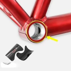 Unbranded Muqzi Folding Bike Frame Protector Pads Alliage Compatible Avec Brompton Red -Vélo fixie Soldes 473984400 max