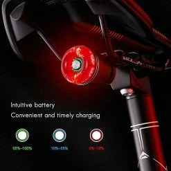 Unbranded Smart Bike Tail Light Auto On/off Capteur De Frein Feux Arrière A -Vélo fixie Soldes 473987774 max