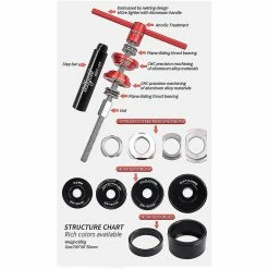 Unbranded Lebycle Bike Fixe Gear Axle Cente Tool Suit Bb86/30/92/pf30, Violet -Vélo fixie Soldes 473988291 max