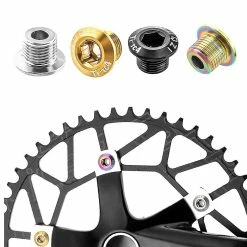 Unbranded Muqzi 4 Pcs Bike Chainring Vis Tc4 Crank Chain Ring Bolts Bmx 2 -Vélo fixie Soldes 473988609 max