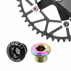 Unbranded Muqzi 4 Pcs Bike Chainring Vis Tc4 Crank Chain Ring Bolts Bmx 2 -Vélo fixie Soldes 473988922 max