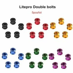Unbranded Litepro 5pcs Bicycle Wheel Bolt Crankset Bike Parts Rouge -Vélo fixie Soldes 473994641 max