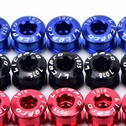 Unbranded Litepro 5pcs Bicycle Wheel Bolt Crankset Bike Parts Rouge -Vélo fixie Soldes 473994794 max