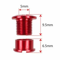 Unbranded Litepro 5pcs Bicycle Wheel Bolt Crankset Bike Parts Rouge -Vélo fixie Soldes 473994993 max