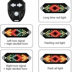 Rosalind Feu Arrière De Vélo Usb Clignotants Rechargeables Smart Wireless Remote Control Bike Feu Arrière -Vélo fixie Soldes 476053574 max