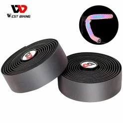 Bimirth West Biking Reflective Bike Handlebar Tape Quality Eva Shockproof Bike Cycling Bar Tape Wrap With Bar Plugs Accessoires De Vélo -Vélo fixie Soldes 476472889 max