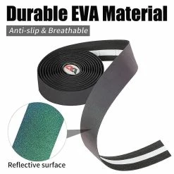 Bimirth West Biking Reflective Bike Handlebar Tape Quality Eva Shockproof Bike Cycling Bar Tape Wrap With Bar Plugs Accessoires De Vélo -Vélo fixie Soldes 476472907 max