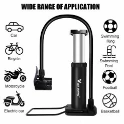 Bimirth West Biking Ultra-light Mtb Road Bike Pump Portable Cycling Air Gonflor Pompe à Pied 100 / 120psi Pompe à Pneus De Vélo Haute Pression -Vélo fixie Soldes 476473585 max