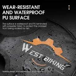 Bimirth West Biking Bike Crankset Guard Imperméable à L’eau Étanche à La Poussière Chainring Protector Cover Pad Mtb Road Bicycle Chainwheel Sprockets Cover -Vélo fixie Soldes 476479813 max