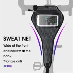Bimirth West Biking Bike Trainer Sweatbands Avec Phone Pouch Case Home Exercise Cycling Sweat Absorb Guard Mtb Road Bicycle Accessories -Vélo fixie Soldes 476480095 max