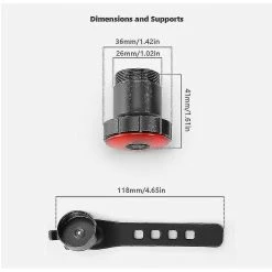 Unbranded Feu Arrière De Vélo Super Bright Usb Rechargeable Bicycle Lights Smart Bicycle Rear Lights Tige De Selle Montage Brake Sensing Bike Rear Led Accessoires Pour -Vélo fixie Soldes 505926516 max