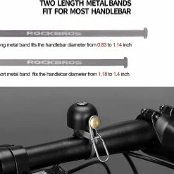 Unbranded Guoxing Bike Bell Classic Bicycle Bell For Bike Ring Bell Avec Sonorités Sonores Fortes Pour Guidon De Vélo De Montagne De Route Adultesnoir (1pcs) -Vélo fixie Soldes 549435990 max