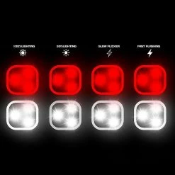 Unbranded Mountain Bike Tail Light Usb Rechargeable Bicycle Light, Blanc -Vélo fixie Soldes 550430049 max