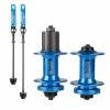 Unbranded Blooke Bicycle Hub 32hole Frein à Disque Dt100 Avant Arrière Bike Hub Bleu