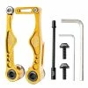 Unbranded Muqzi Folding Bike Brake Set V Frein Pour Pliant Bmx Bras Court Or