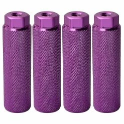 Unbranded 4 Pcs Bike Pegs Anti-skid Lead Pédales Pour Essieux De 3/8 Pouces, Violet