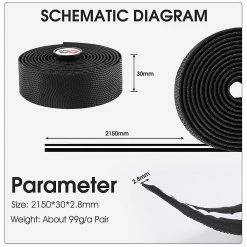 Unbranded Guidon De Vélo Ruban Road Bike Bar Tape Pu Bike Guidon Tape Cyclisme Amortissement Anti-vibration Wr -Vélo fixie Soldes 550493251 max