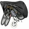 SANNE 1 Pcs Bike Cover Pour 2 Ou 3 Vélos - Housses De Vélo Imperméables Extérieures - 210D Ripstop Material Offre Une Protection Constante Pour Tous Les Types De Vélos