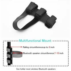 Unbranded Haut-parleur Support Mount Strap Road Bike Black Bicycle Bottle Holder Pour Poussette