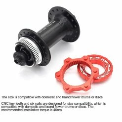 Unbranded Bike Hub Center Lock To 6 Hole Adapter Mountain Bicycle Hubs Middle Lock Conversion 6 Bolt Rotor Di -Vélo fixie Soldes 555834887 max