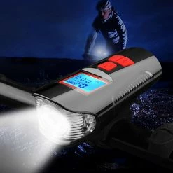 Gegong Multifonctionnel Bicycle Light Usb Rechargeable Bike Cycling Headlight Accessoire -Vélo fixie Soldes 556520282 max