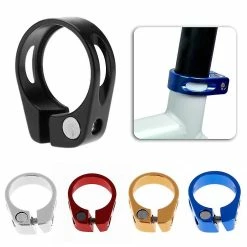 Unbranded 31.8mm Bike Seat Post Clamp Alliage D’aluminium Seat Tube Clip Bicycle Quick Release Seatpost -Vélo fixie Soldes 564731924 max