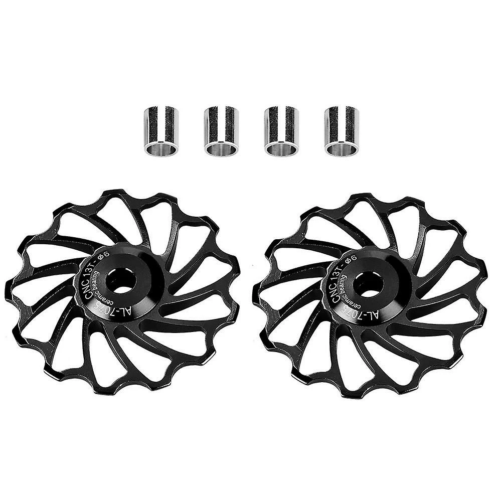 Gegong 1 Paire Meijun Ceramic Bearing Rear Pulley Jockey Wheel Bike Guide Roller (13t, Noir) 1 Gegong 1 Paire Meijun Ceramic Bearing Rear Pulley Jockey Wheel Bike Guide Roller (13t, Noir)