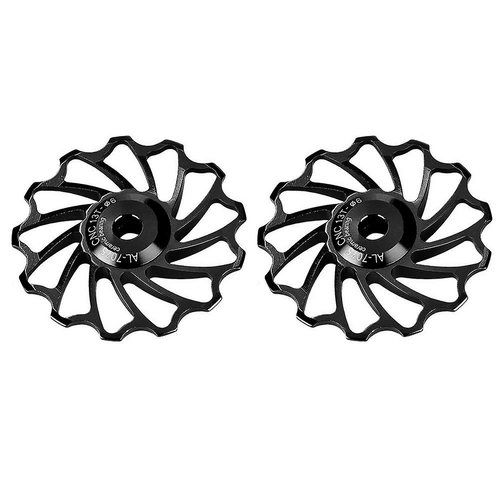 Gegong 1 Paire Meijun Ceramic Bearing Rear Pulley Jockey Wheel Bike Guide Roller (13t, Noir) 3 Gegong 1 Paire Meijun Ceramic Bearing Rear Pulley Jockey Wheel Bike Guide Roller (13t, Noir) – Image 3