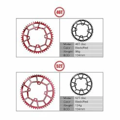 Unbranded Motsuv E-bike Chain Wheel 52t + 104bcd Pour Tongsheng Mid Drive Noir -Vélo fixie Soldes 572847708 max