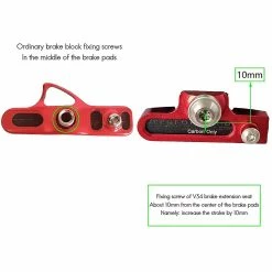 Unbranded Poday Folding Bike C Étrier Frein Extension Adaptateur Vélo Frein Rouge -Vélo fixie Soldes 579108461 max