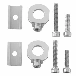 Unbranded 2x Bike Chain Tensionner Adjuster Aluminium Alloy Bicycle Fastener Bolt Single Speed Bicycle Bolt Scr