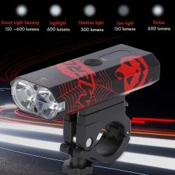 Unbranded Bicycle Light Front 3000mah USB Charge Smart Light Sensing Road Bike Headlights Cycling Accessor -Vélo fixie Soldes 579176309 max