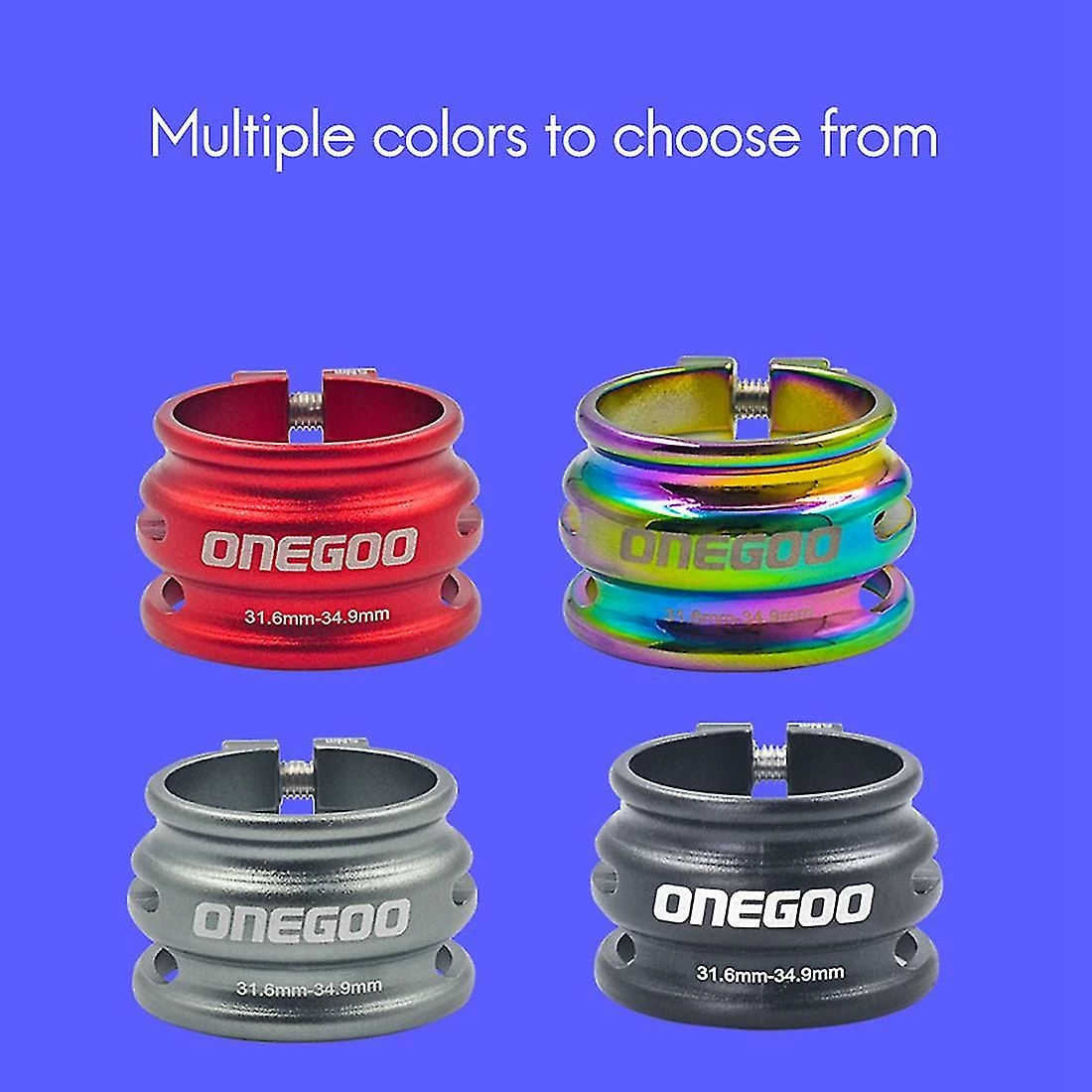 Unbranded Double Couche Réglable Bicycle Seatpost Clamp Aluminium Alloy Road Bike Seatpost Tube Clip, Noir 2 2 Unbranded Double Couche Réglable Bicycle Seatpost Clamp Aluminium Alloy Road Bike Seatpost Tube Clip, Noir 2 – Image 2