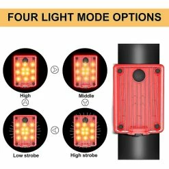 Unbranded Bike Light Usb Rechargeable Led Bicycle Light 450-800lm Phare Lampe De Poche Lampe Frontale, A -Vélo fixie Soldes 579179185 max