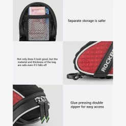 Unbranded Sac De Vélo Sac De Queue Tube Sac De Grande Capacité Road Mountain Bike Riding Back Bag Wilderness Red -Vélo fixie Soldes 579209966 max