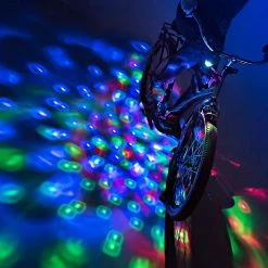 Unbranded Disco Party Led Bike Light, Tricolor - Motif De Couleur Rotatif Clignotant