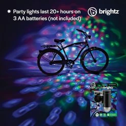 Unbranded Disco Party Led Bike Light, Tricolor - Motif De Couleur Rotatif Clignotant -Vélo fixie Soldes 588392954 max