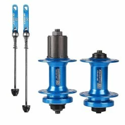 Unbranded Blooke Bicycle Hub 32hole Frein à Disque Dt100 Avant Arrière Bike Hub Bleu