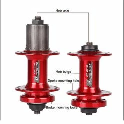 Unbranded Blooke Bicycle Hub 32hole Frein à Disque Dt100 Avant Arrière Bike Hub Bleu -Vélo fixie Soldes 591447946 max